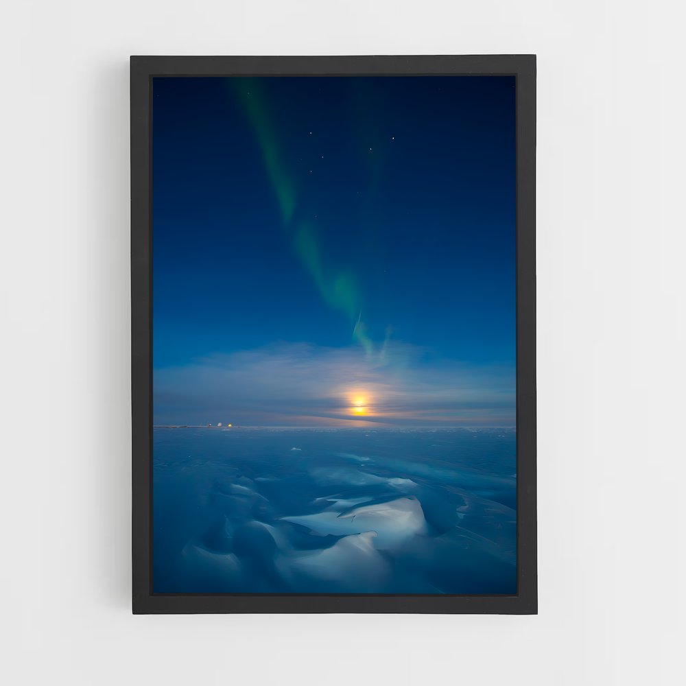 Poster Aurora australis magnifique – affiche Univers (vue 2)